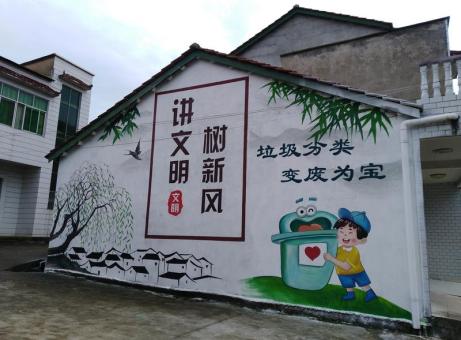  宁强墙绘是现在流行的墙体广告