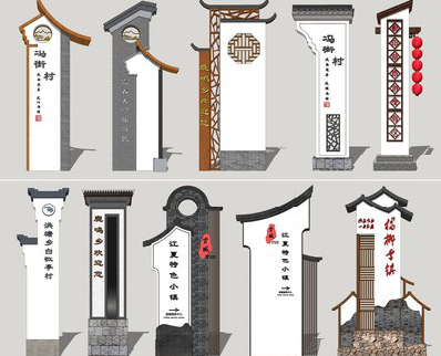  宁强美丽乡村标识标牌有哪些分类？